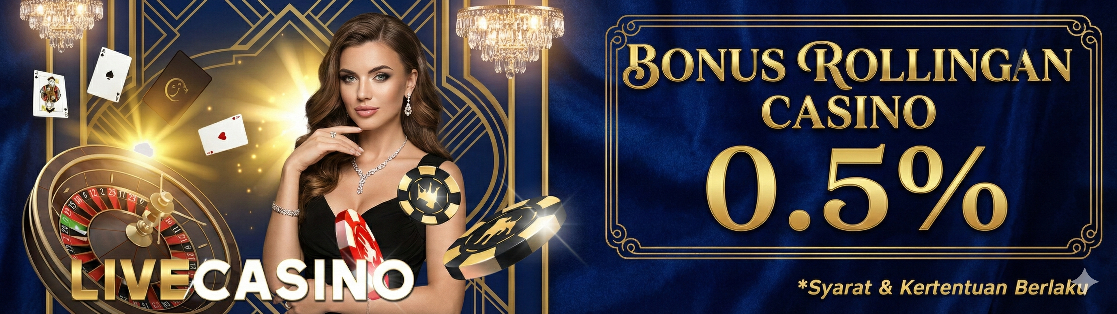 BONUS ROLLINGAN CASINO 0,5%